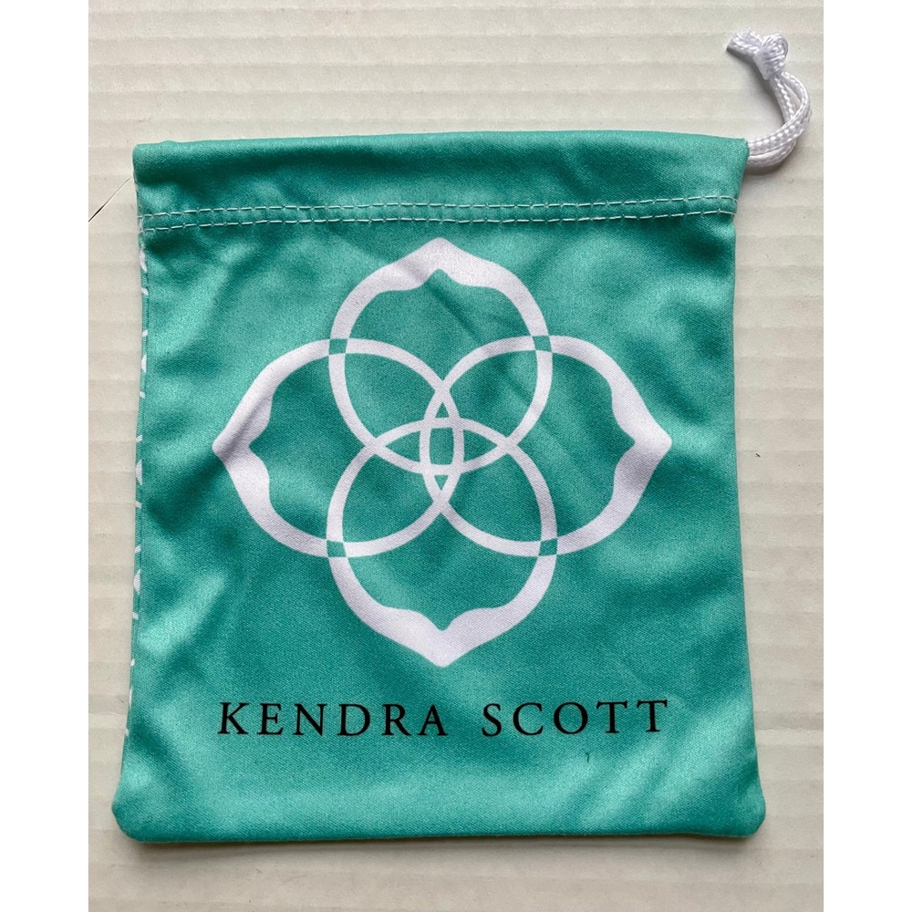 Kendra Scott teal Jewelry Pouch Necklace Bracelet Storage